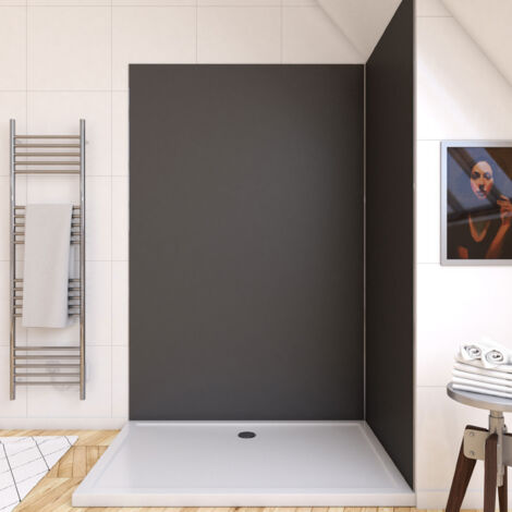 Pannello Murale Finitura Alluminio Grigio 120 x 210 cm - WALL'IT GRIS