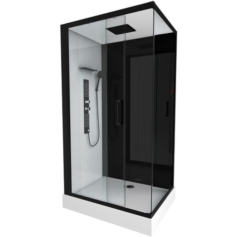 Cabina doccia rettangolare 110x80x215 cm - rettangolo di dualità