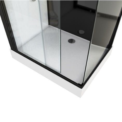 Cabina doccia rettangolare 110x80x215 cm - rettangolo di dualità