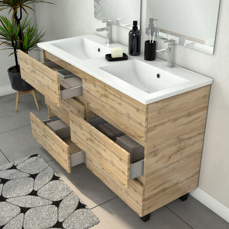 Scrivania d'Angolo Modulare in Decorazione Rovere L139 cm - Praga