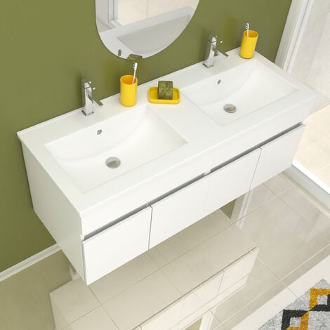 Colonna cemento Aruba per mobile bagno. Armadietto per mobili bagno sospesi  in legno, dimensioni 30X25X150h.