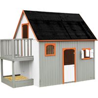 Cabaña alta de madera sobre pilotes para niños - Duplex