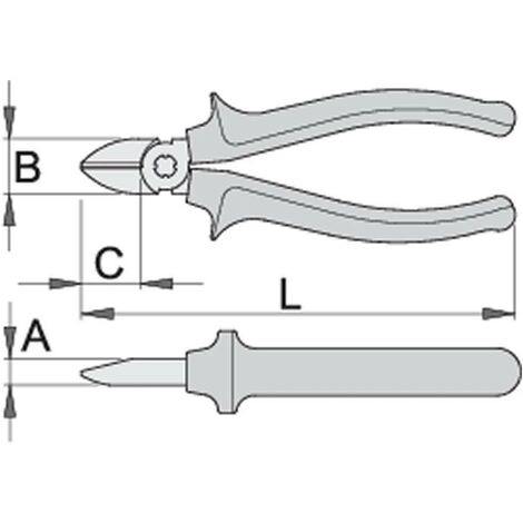 Pince coupante diagonale gainage BI isolée VDE - série 461/1VDEBI