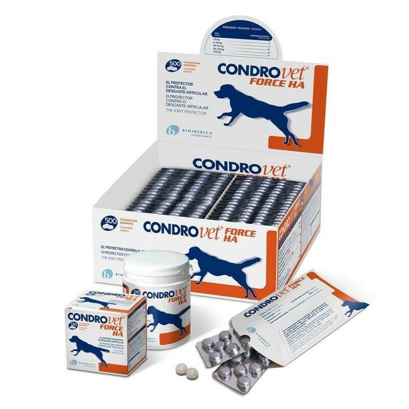 Salud y medicamentos para perros, condrovet force ha 240 cds