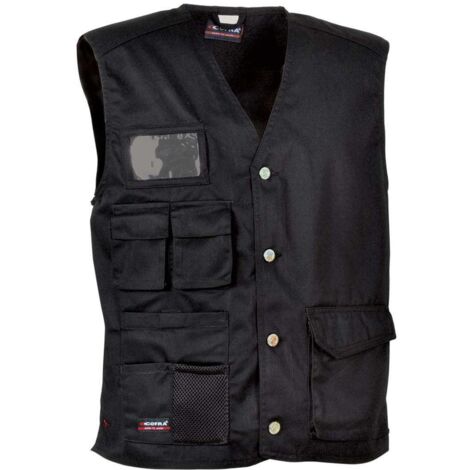 Cofra Arbeitsweste 100% Baumwolle XL schwarz (1/2)