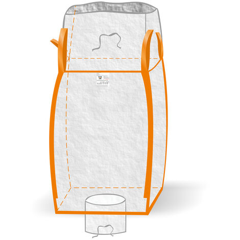 Big Bag 6er Set Mit Schürze – 60x60x80 Cm, Bis 1000 Kg Belastbar, Für Bauschutt, Laub, Sand & Gartenabfälle