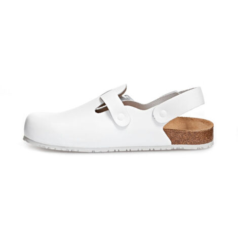 Abeba (8040) Clog Berufsschuhe Nature OB weiß 43