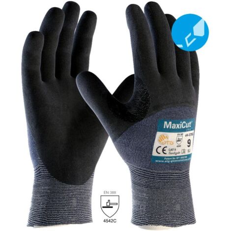 MaxiCut® Ultra™ Schnittschutz-Strickhandschuhe (44-3755), Schwarz/Blau (1/5)