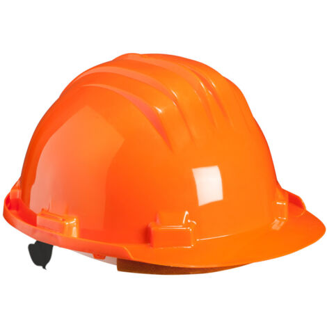 Bauhelm mit Drehverschluss orange