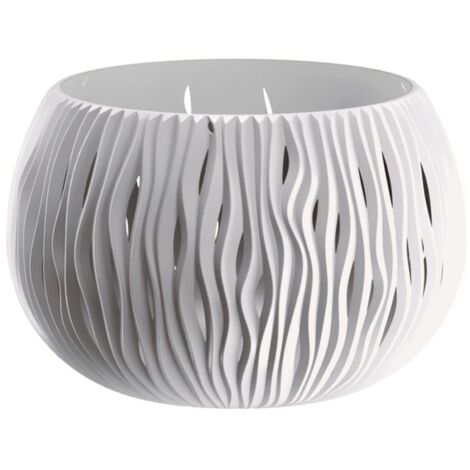 Prosperplast Blumentopf BOWL SANDY Weiß 23,8 cm