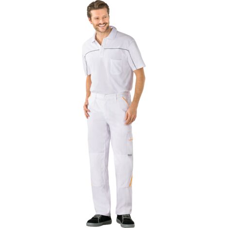 Planam Highline Bundhose reinweiß/gelb 54