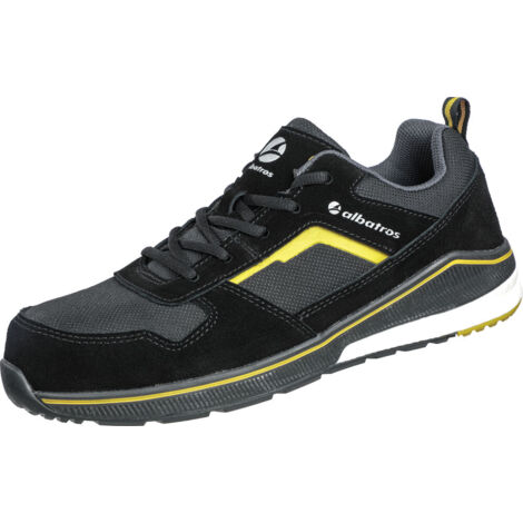 Albatros COURT Sicherheitshalbschuhe S3 ESD HRO SRC schwarz/gelb 44 (1/5)