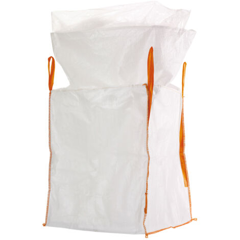 Big-Bag Avec Inliner Et Schürze - Capacité 1000 Kg - En Polypropylène - Pour Chantier, Gravats, Sable