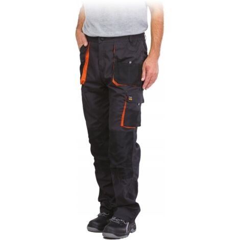Arbeitshose schwarz mit Kniepolstertaschen, 260g/m² 50