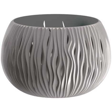 Prosperplast Blumentopf BOWL SANDY Grau 23,8 cm