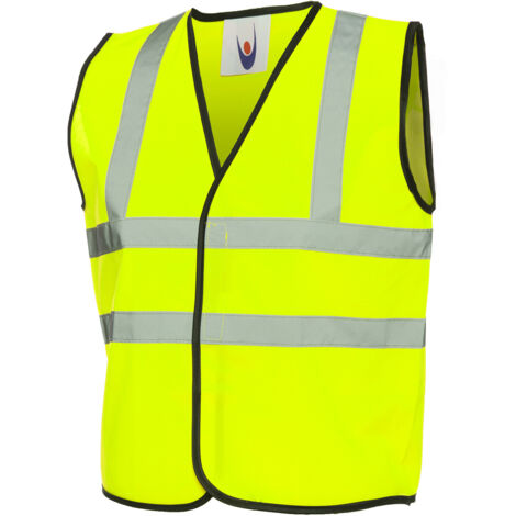 Kinder Hi Vis Warnweste Gelb 10/13 Jr. 120 g/m² (1/2)