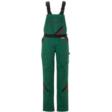 Planam Highline Damen Latzhose grün/schwarz/rot 40 (1/5)