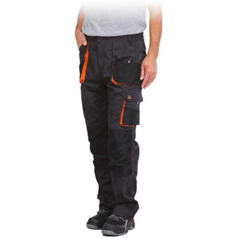 Arbeitshose schwarz mit Kniepolstertaschen, 260g/m² 46