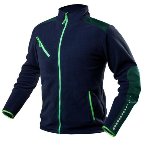 Premium Fleecejacke mit reflektierenden Elemente, Cordura Verstärkung XXXL