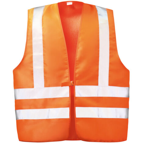 WILFRIED Textil-Warnweste mit Schulter-Reflex, Orange Größe 3-XL(58/60) (1/2)
