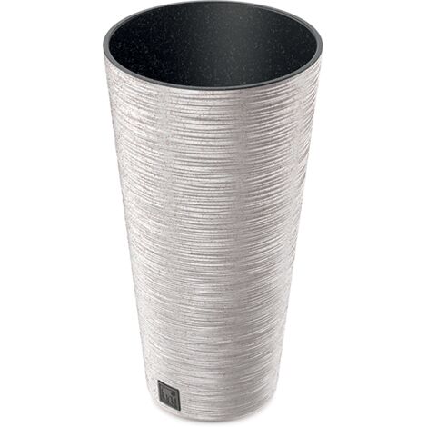 Prosperplast Blumentopf FURU SLIM Eco Wood Weiß 30 cm