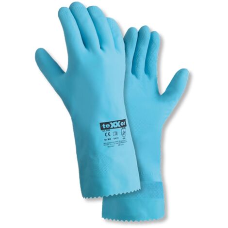 topline Nitril-Handschuhe, blau, Stulpe, vollbeschichtet - teXXor® - 2331 topline Nitril-Handschuhe, blau, Stulpe, vollbeschichtet - teXXor® - 2331