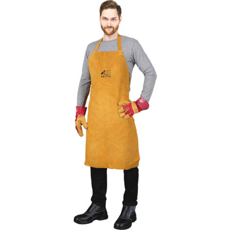 Schweißerschürze aus Rind-Spaltleder mit Kevlar-Nähten 60x90 cm