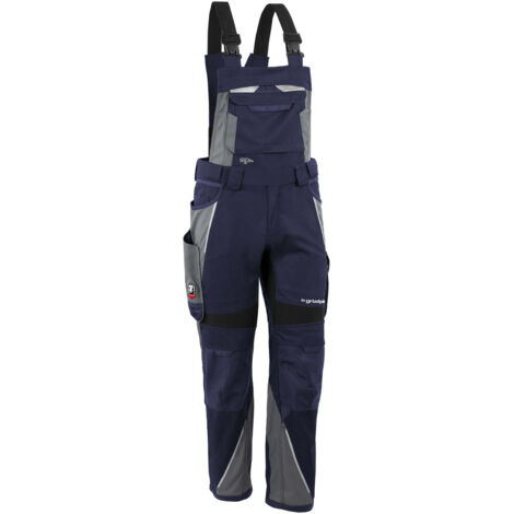 Grizzlyskin Latzhose "IRON" marine/grau L54