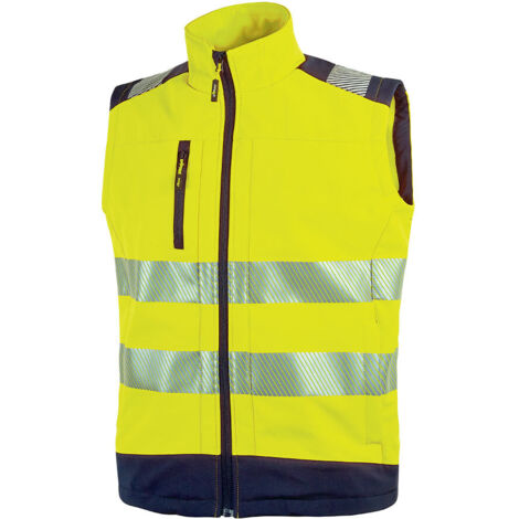 Arbeitsschutzweste ohne Ärmel Hochsichtbarkeit DANY - Neon Gelb 2XL