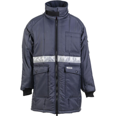 Planam Kühl-/Gefrierhaus Parka marine, Innenfutter rot S (1/5)