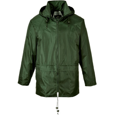 Portwest klassische Regenjacke Grün XL