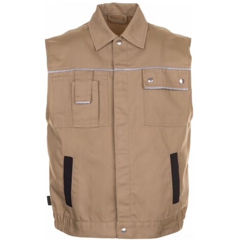 Planam Canvas 320 Weste khaki/schwarz L (1/5)