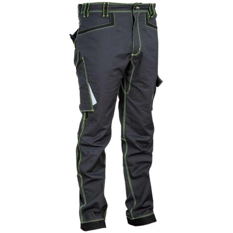Arbeitshose MONTIJO - Anthrazit/Limette 2XL - FR (50) - EU (56)