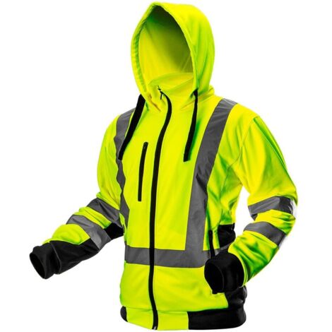 Warnjacke mit Reflektionsstreifen 100% Polyester gelb XL/56