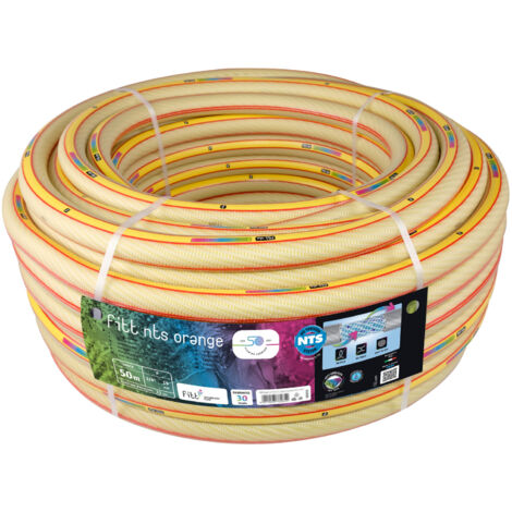 6-lagiger Gartenschlauch 3/4" NTS Knick- u. verdrehungsfest Orange 50m (1/6)