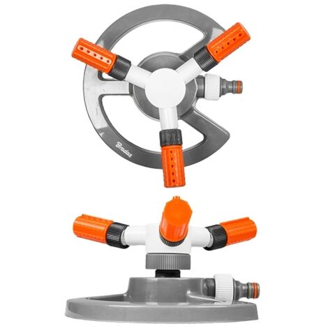 WhiteLine 3-Arm Drehsprenger, Kreisregner, Rasensprenger, Sprinkler,...