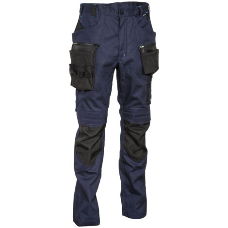 Cofra Arbeitshose Stretch, mit Nageltasche blau 64 (1/5)