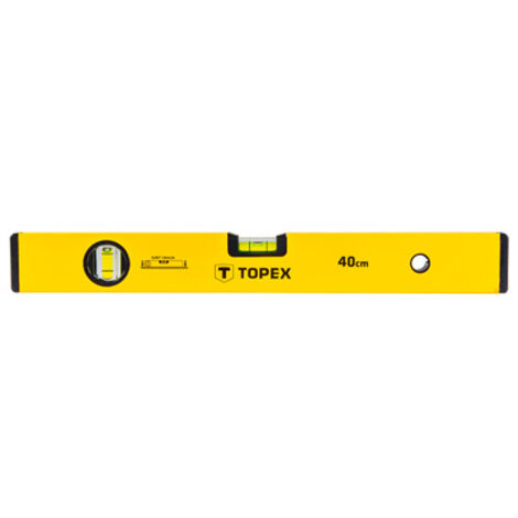 Quadratische Aluminium-Wasserwaage 40cm 29c501 Topex