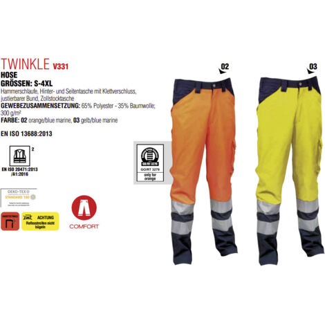 Cofra Winter Warnschutzhose – Wind- & Wasserdicht, Mit Reflektoren, EN-Normen, Für Herren