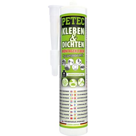 Petec Kleben & Dichten Montagekleber in Transparent 290 ml