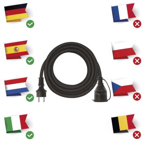 Verlängerungskabel 14 M, 1,5 Mm – Blau, IP44 – Für Werkzeug & Beleuchtung Im Innen- & Außenbereich