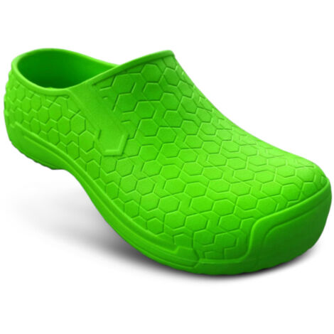 TAMS® Unisex Gartenclogs "Hex" aus leichtem EVA Hellgrün 39