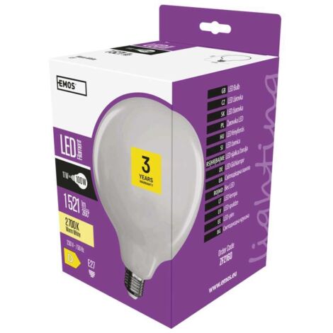 LED-Glühbirne Classic Globe E27 warmweiß 11 W