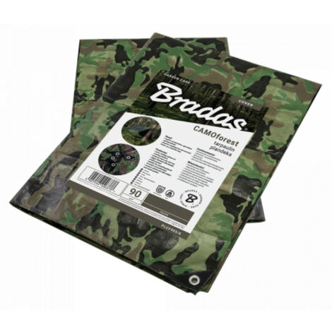 Gewebe-Schutzplane camouflage 90g/qm Größen 8x10 m = 80 m²