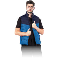 Arbeitsweste, Steppweste blau L