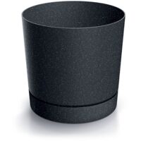 Prosperplast Blumentopf TUBO P Eco Wood Anthrazit 17,8 cm