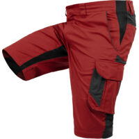 Qualitex Shorts "iND" grau/rot 60
