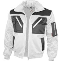 Qualitex Pilotenjacke zweifarbig, Größe: 4XL, Farbe: weiß/grau