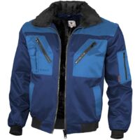 Qualitex Pilotenjacke zweifarbig, Größe: L, Farbe: marine/royal