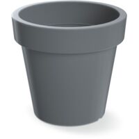 Prosperplast Lofly - Grauer Blumentopf 30cm, Blumentopf für Garten und Balkon